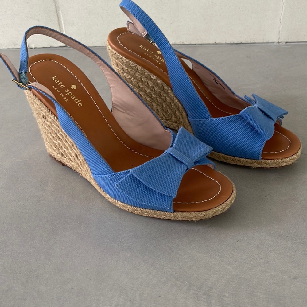 Espadrille wedges blue